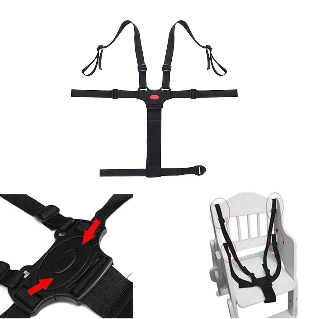 Universal Adjustable Safe Belt Baby Nylon Harness Stroller and Buggy Accessories for High Chair