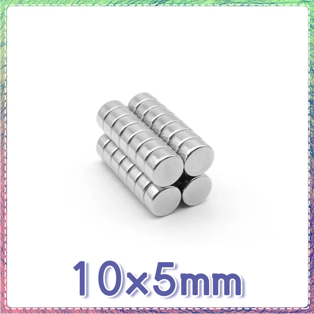 

10/20/30/50/100/150PCS 10x5 mm Disc Strong Powerful Neodymium Magnet 10mmx5mm Round Search Magnet 10x5mm Permanent Magnet 10*5