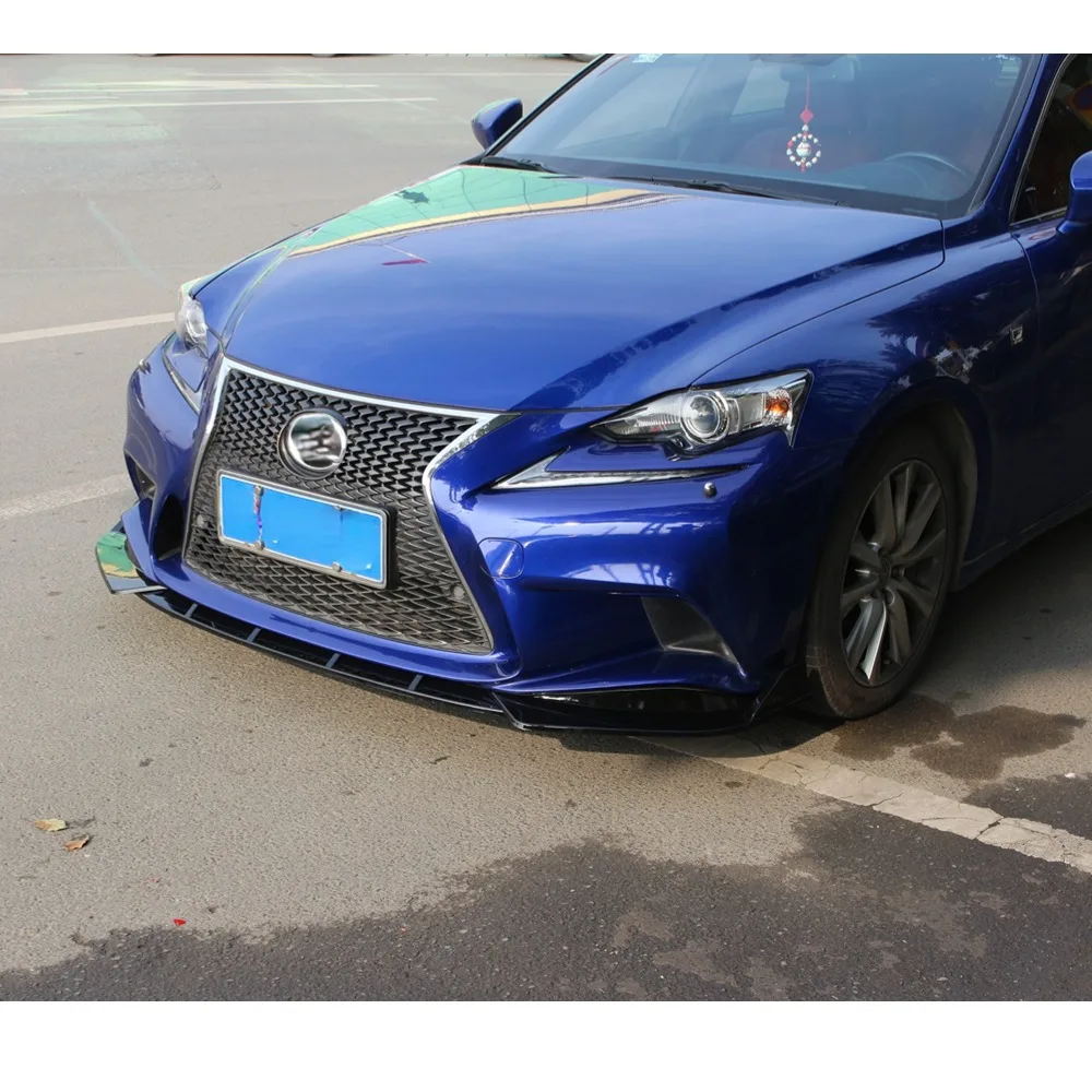 For 2014-2016  Lexus IS250 IS350 IS300 F Sport Front Bumper Lip Spoiler Splitter Diffuser Detachable Body Kit Accessory view 3