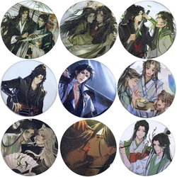 Anime Self Rescue System of Scum Vilões Broche Pin, Cosplay Shen Qingqiu, Luo Binghe Badge, Acessórios para sacos, Presente da jóia