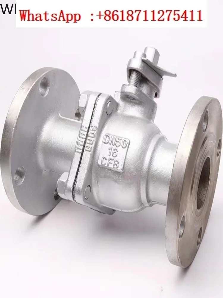 304 stainless steel flange ball valve Q41F-16P high-temperature resistant steam valve switch dn25 50 65 80 100