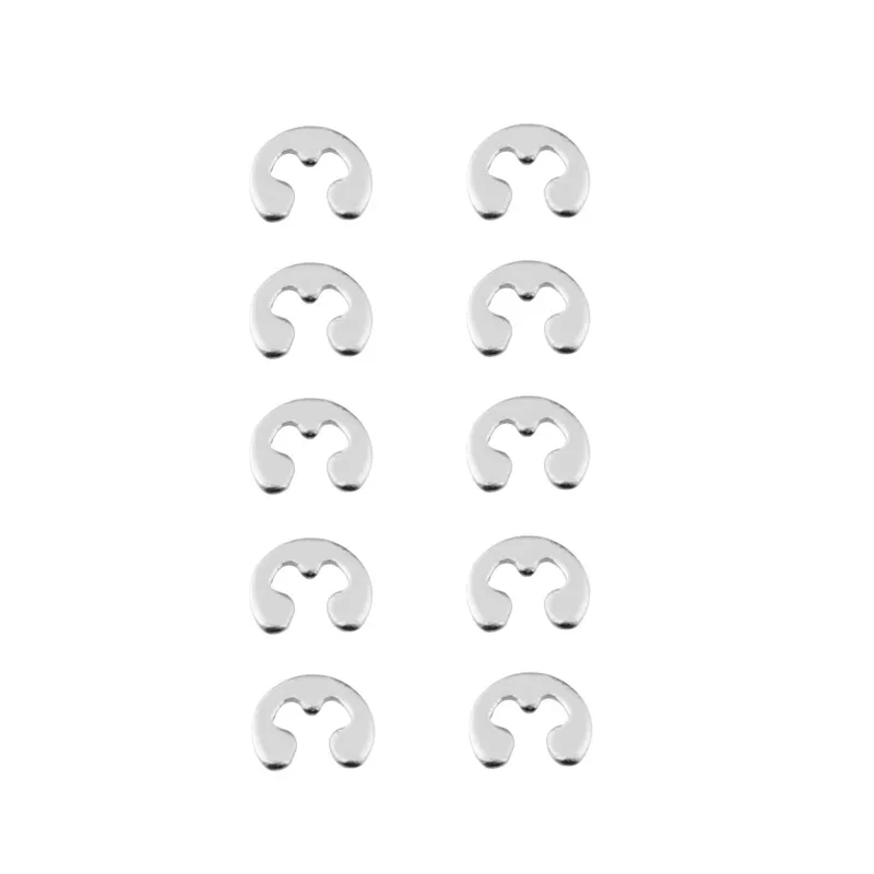 ل كاسيو DW5600 GA-2100 ساعة فضية زر الربيع غسالة حلقة لإحكام الإغلاق الفولاذ المقاوم للصدأ E-نوع المفاجئة الربيع رمح الاحتفاظ الدائري