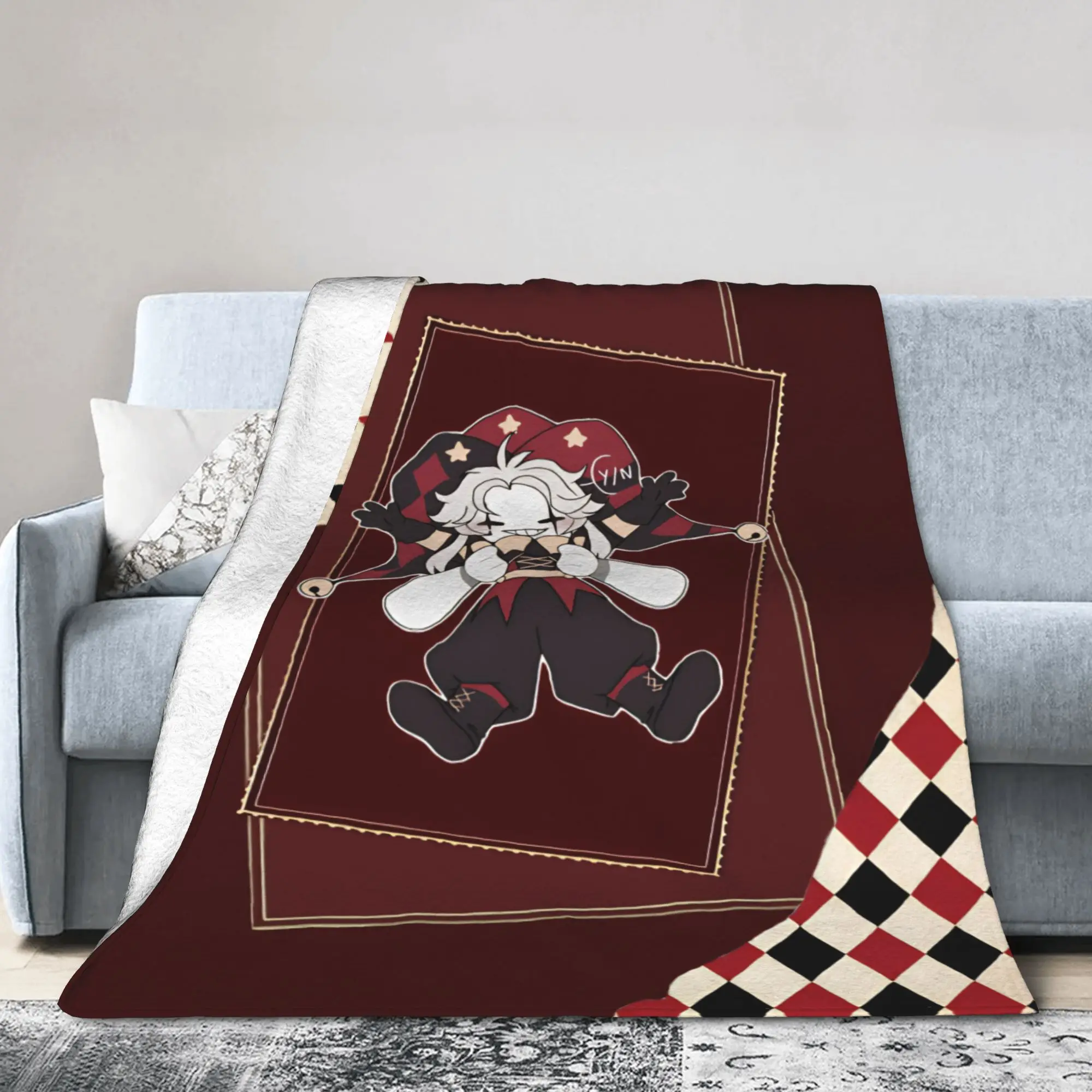 Comfort Pierrots The Freak Circus Blanket Accessories Sofa Decorative  Blanket Throw Soft Coral Fleece Plush for Car
