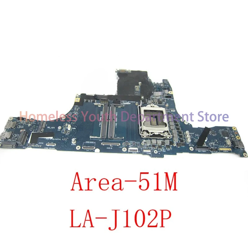 For dell Alienware Area-51m Laptop Motherboard FDQ70 LA-J102P CN-027K68 027K68 27K68 Mainboard