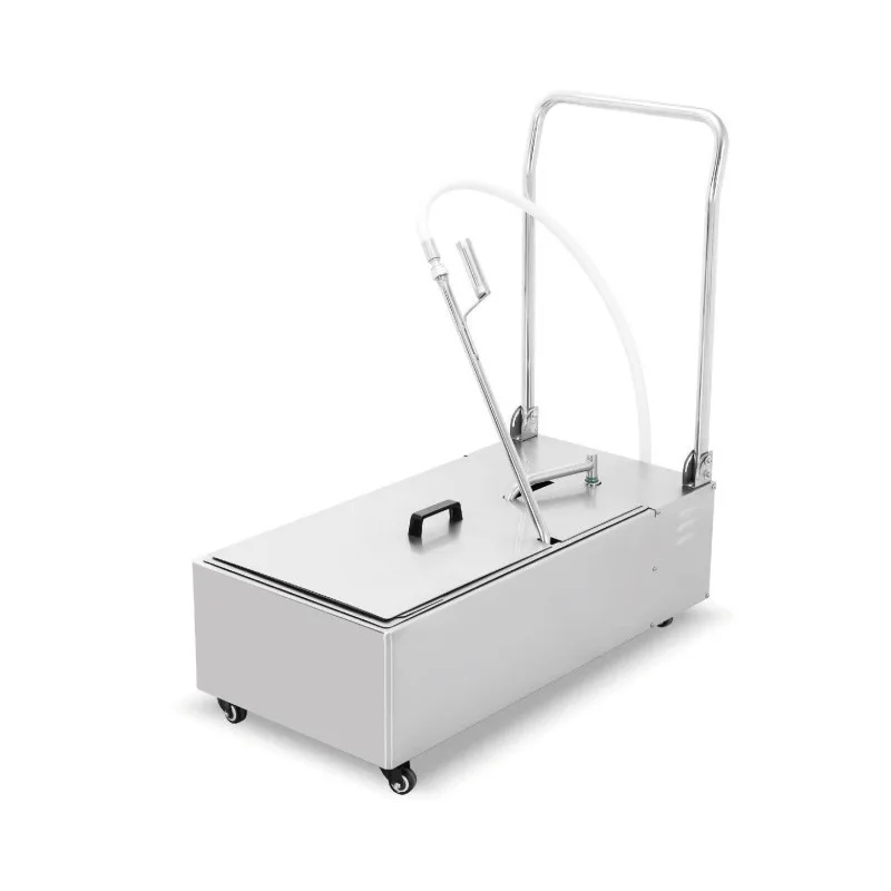 110V/220V Deep Frying Machine Oil Filter Stainless Steel Edible Oil Purifier  for Chicken Fryer and Hamburger Restaurants view 3