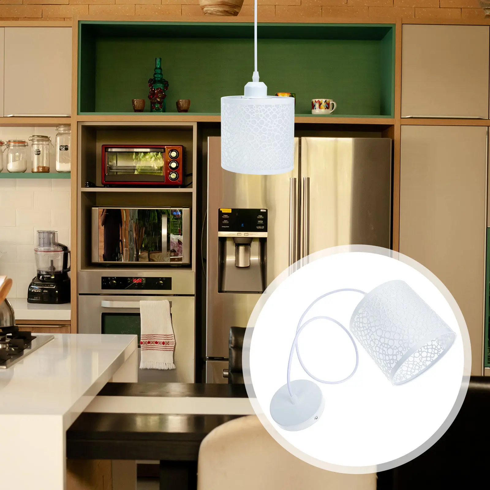 

Glass Hanging Lamp Warm Modern Style for Corridor Stairs Cafe Bar Decor Easy Install Ceiling Light Fixture Ceiling Light