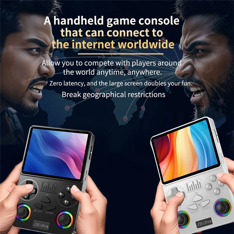 J36 Ultra 64G Ретро портативная игровая консоль 3,5-дюймовый портативный игровой плеер с поддержкой 20+ симуляторов 20000 игр