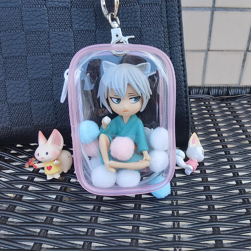 Clear Outdoor Bag Mini Transparent Storage Pouch Girl Shopping Protector Case For Small Little Nendroid Figure Plushy AC Toys