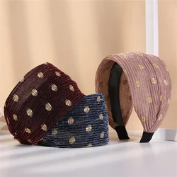 Women's Wide Brim Hair Band Toothed Non-Slip Hairpin Cover Retro Hair Washing Face Hair Band Mother Hair Accessories Headbands