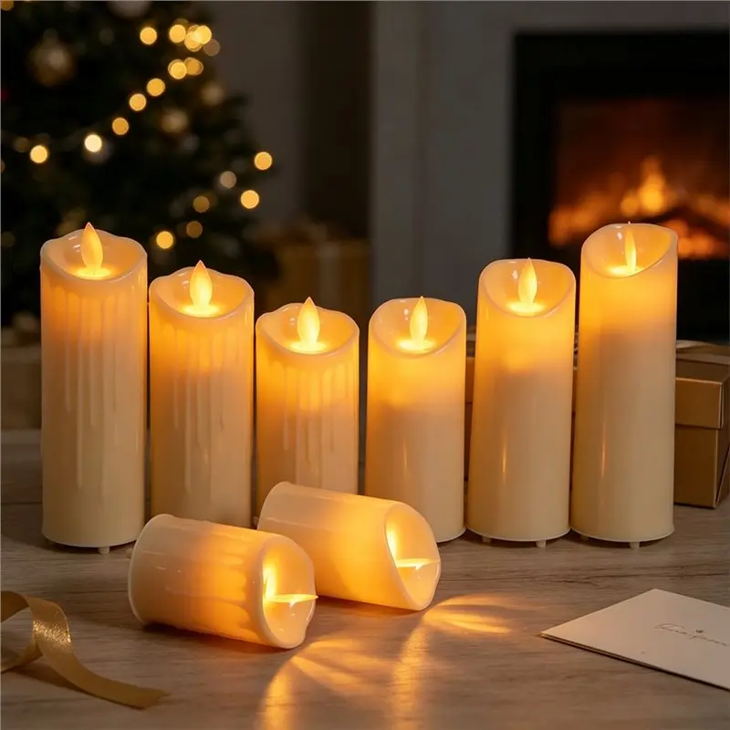 ABDJ-Flameless LED For Christmas Wedding Decor Rechargeable USB Candle Lamp Candles For Birthday Party