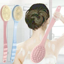 Sdotter Bath Brush Soft Body Scrubber Shower Exfoliating Scrubs Exfoliator Skin Massager Long Handle Cleaning Brush Bathroom Acc