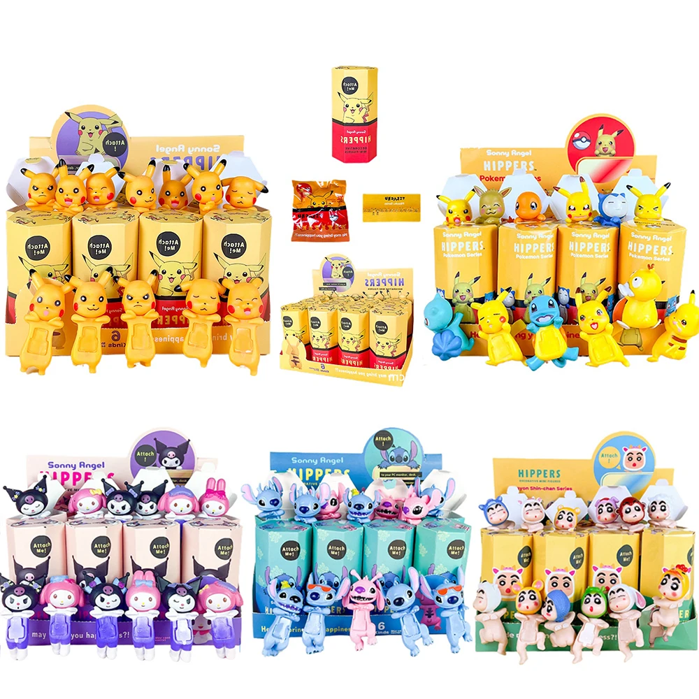 12pcs Sonny Angel Blind Box Stitch Series Anime Cartoon Collection Figures Ornaments Cute Dolls Children Christmas Surprise Box