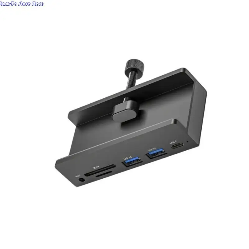 D0UA 휴대용 USB3.0 허브 유형 C 카드 리더가 여러 인터페이스가있는 빠른 첨부