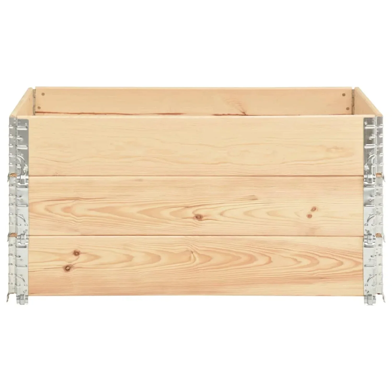 VERTAK 120x80x19cm Cedar Wood Raised Garden Bed 1.4cm Thick Natural Wood Nursery Bed for Seedlings and Herbs