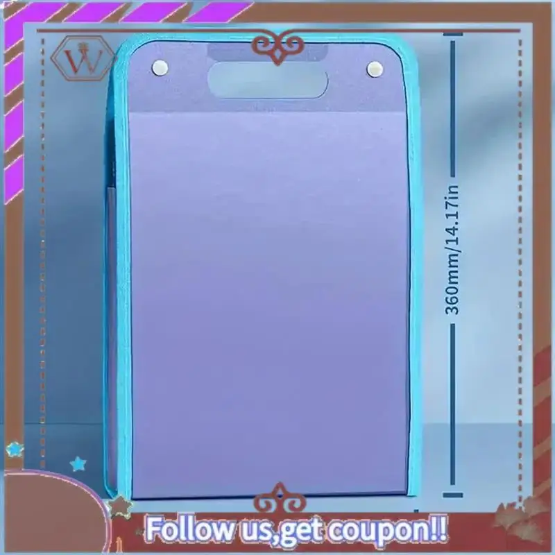 Carpeta impermeable extendida ABBG-4PCS, administrador de archivos Vertical con asa, carpetas de oficina portátiles multipáginas A4 de 13 bolsillos