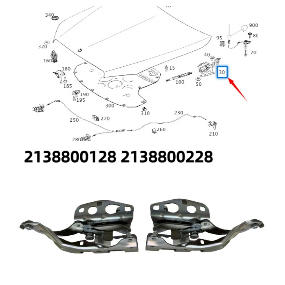 

Hood Hinge A2138800128 A2138800228 For Mercedes-Benz E-Class W213