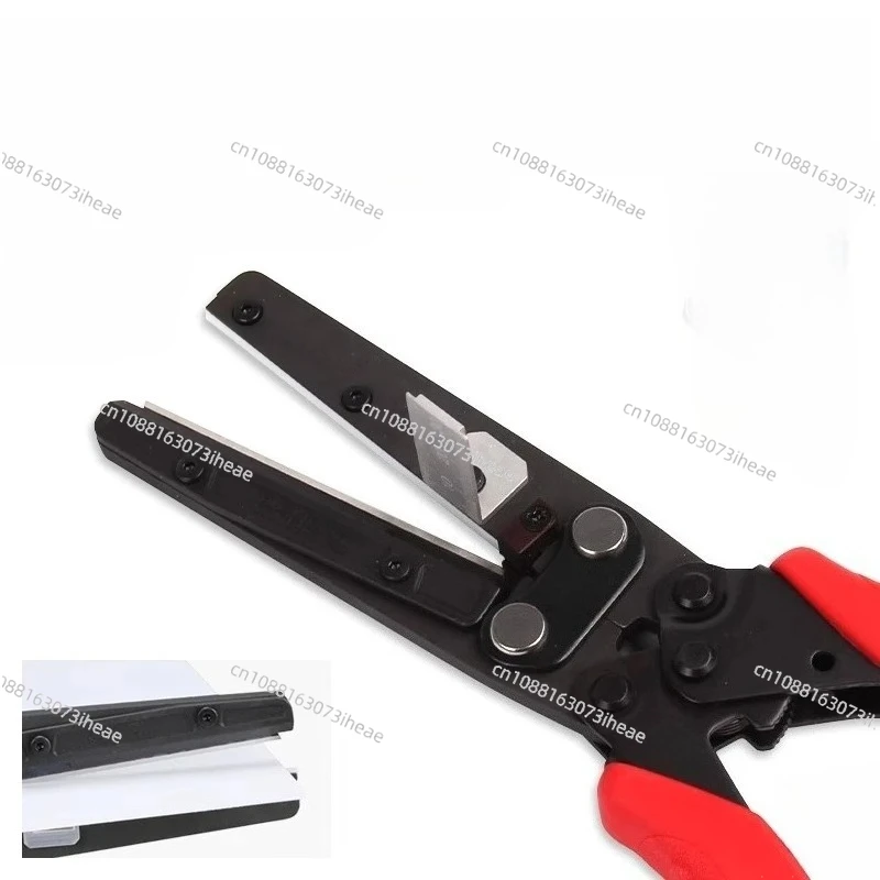 Special cutting clippers for rubber sheet and glue stick with measuring ruler