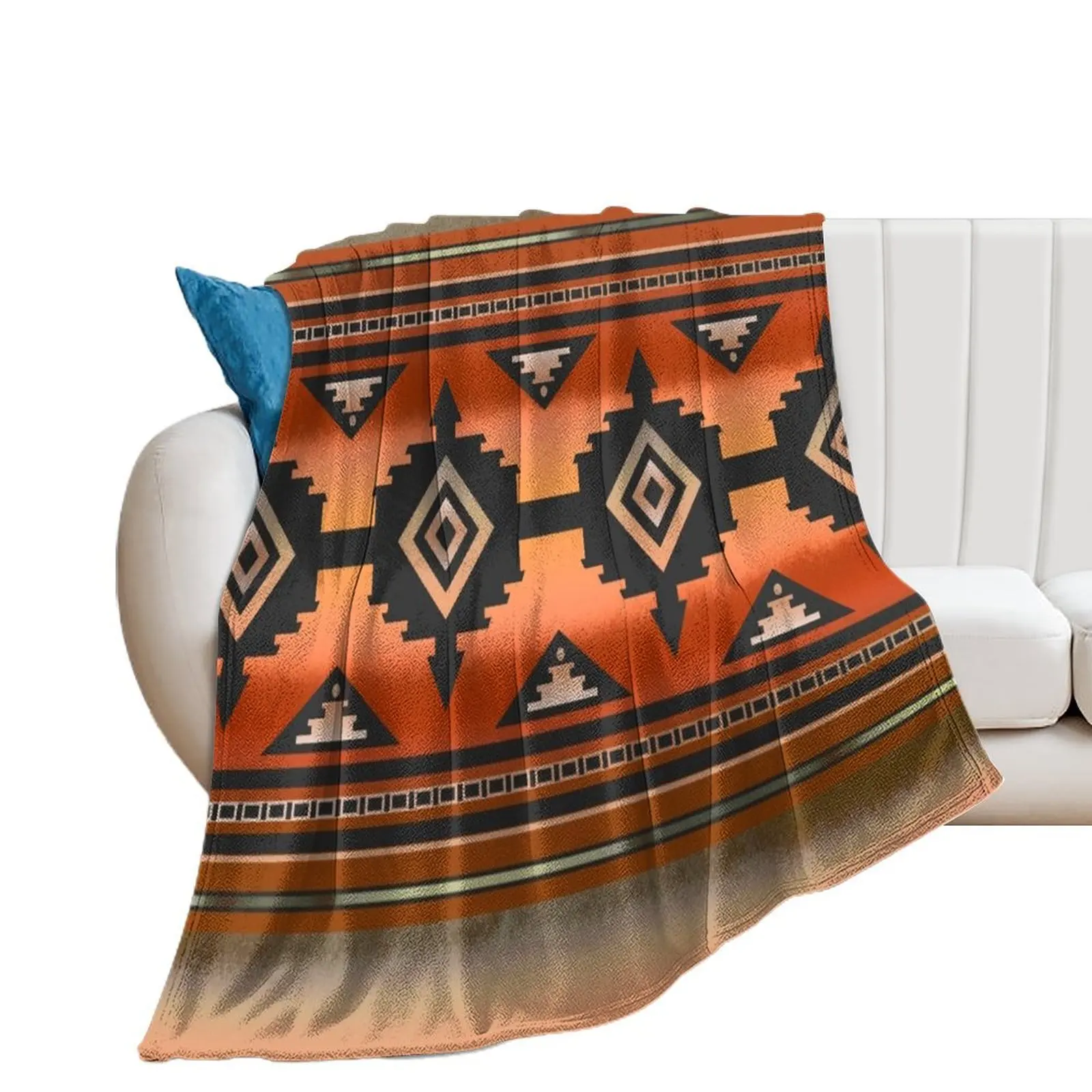 

Canyon Navajo Rust Throw Blanket Summer Thermal Decorative Throw valentine gift ideas Blankets