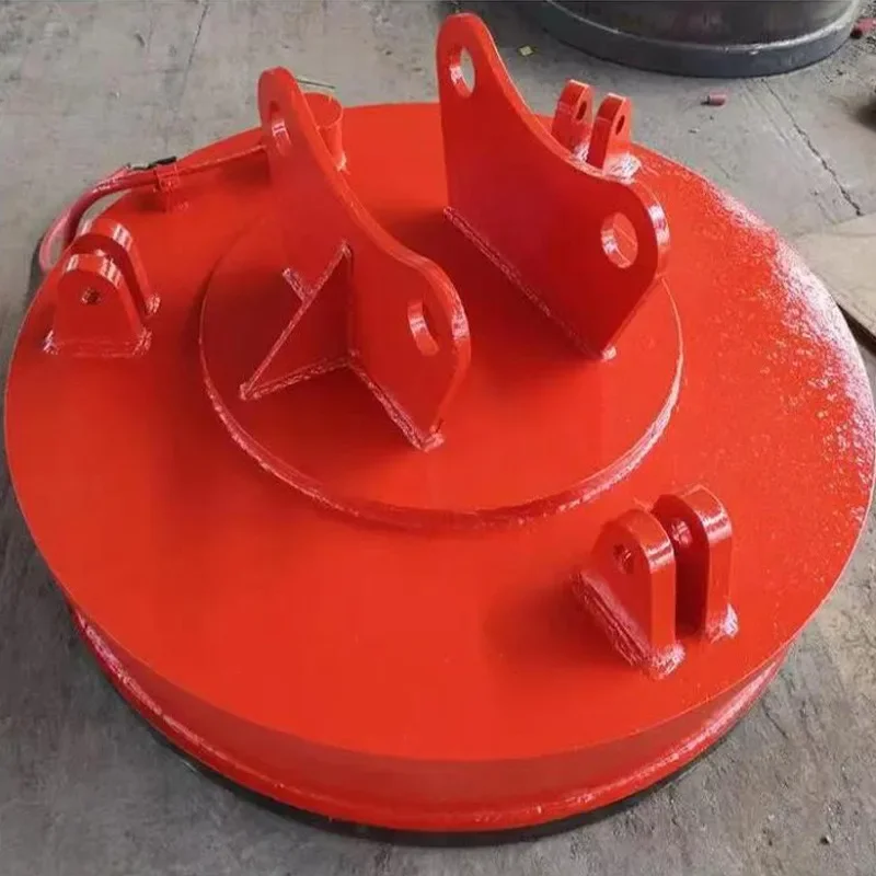 Hydraulic Electromagnet Lifting Magnet Mobile Scrap Handling Hydraulic Magnetic Chuck Heavy-Duty Electromagnets 1.2m Hot Sale
