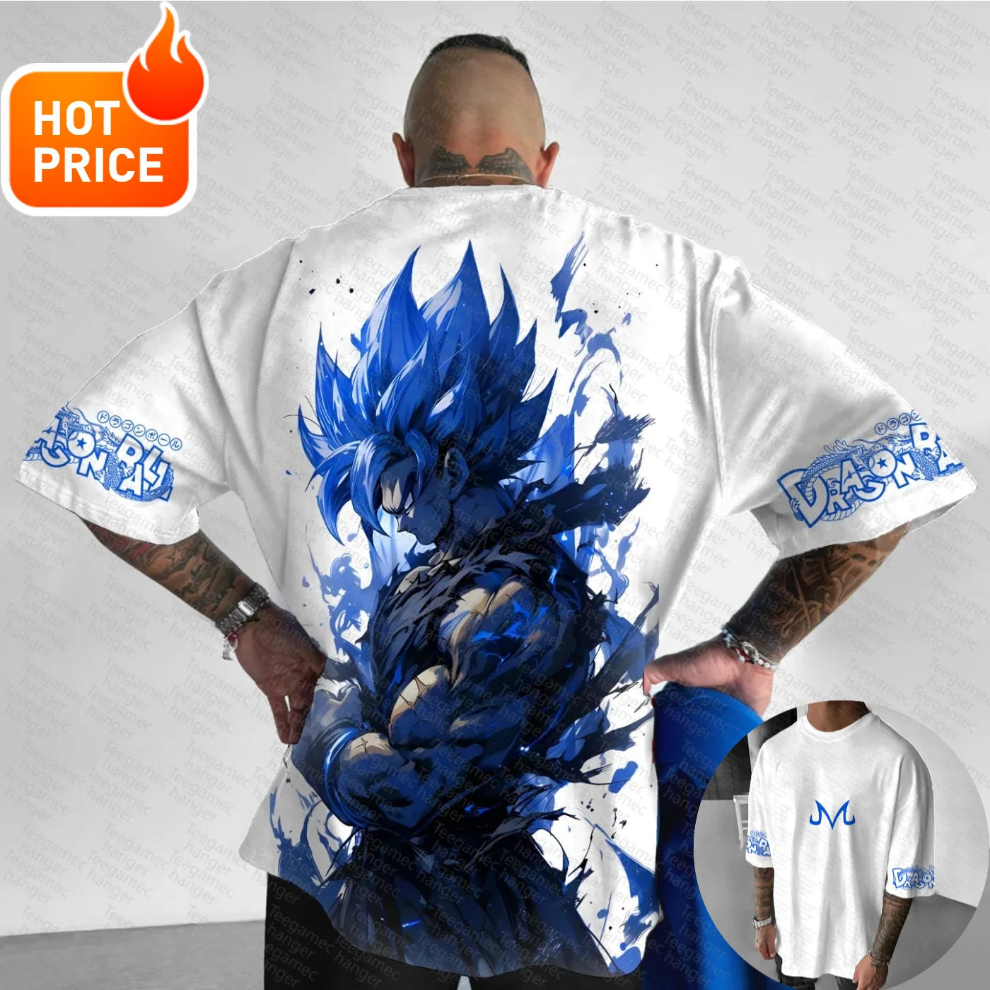 เสื้อยืดลายดราก้อนบอล 2025 ฤดูร้อน สไตล์ไซย่า ฮาราจูกุ ทรงโอเวอร์ไซส์ วินเทจ สตรีทแวร์ ผู้หญิง ผู้ชาย ใส่ได้ทุกเพศ แขนสั้น ลำลอง