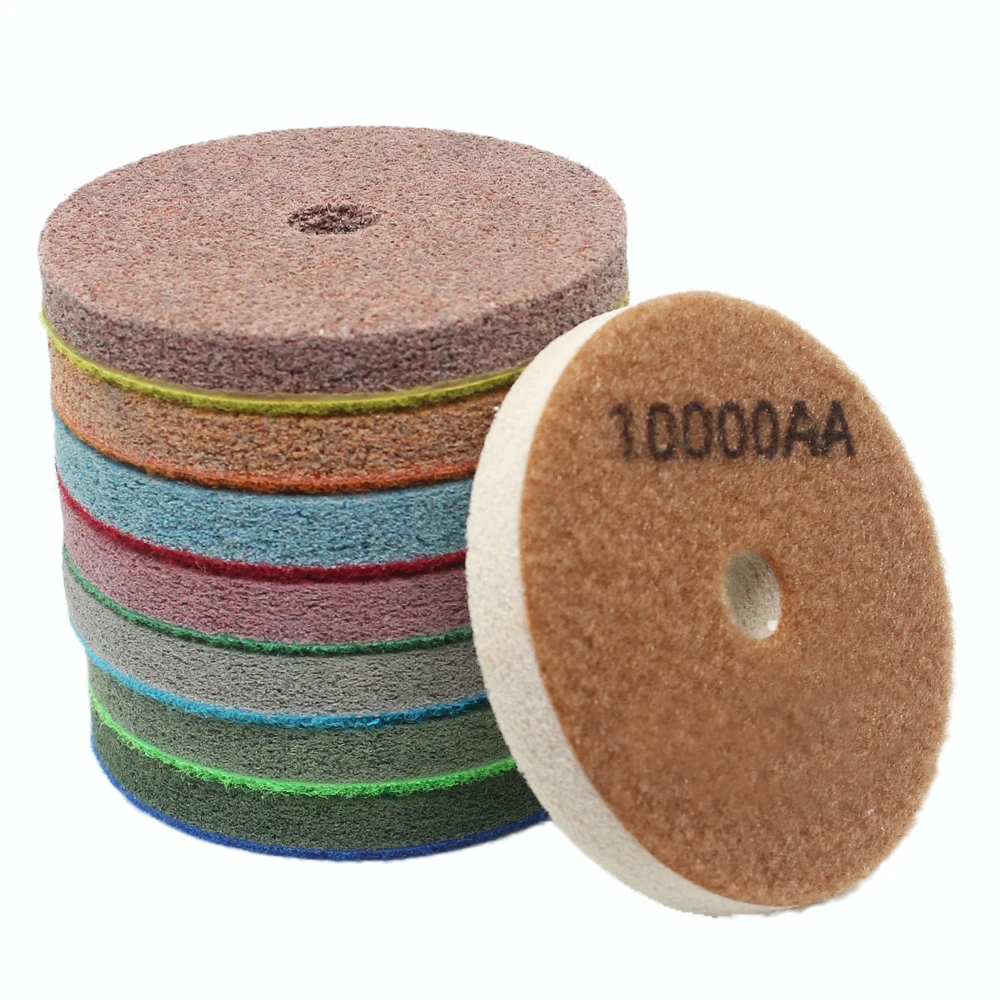 3“/4Sponge Diamond Polishing Pads Granite Marble Artificial Stone Polishing Cleaning Tool Concrete Sanding Disc For Polisher