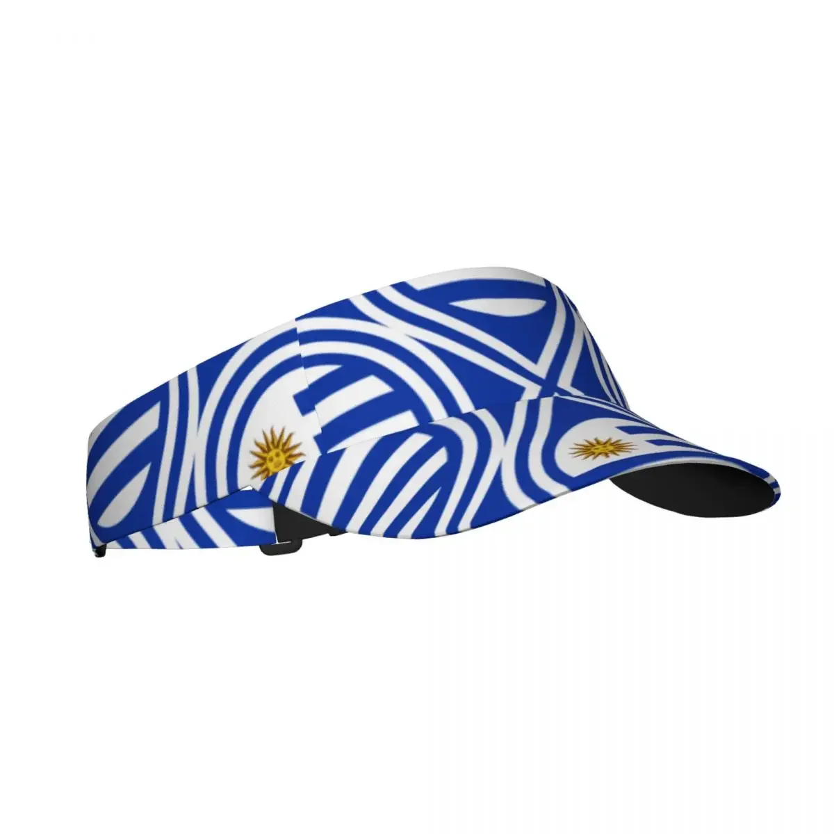 Uruguay Flag Empty Top Hat Outdoor Adjustable Visor Uv Beach Tennis Caps for Adult Sunscreen Baseball Cap