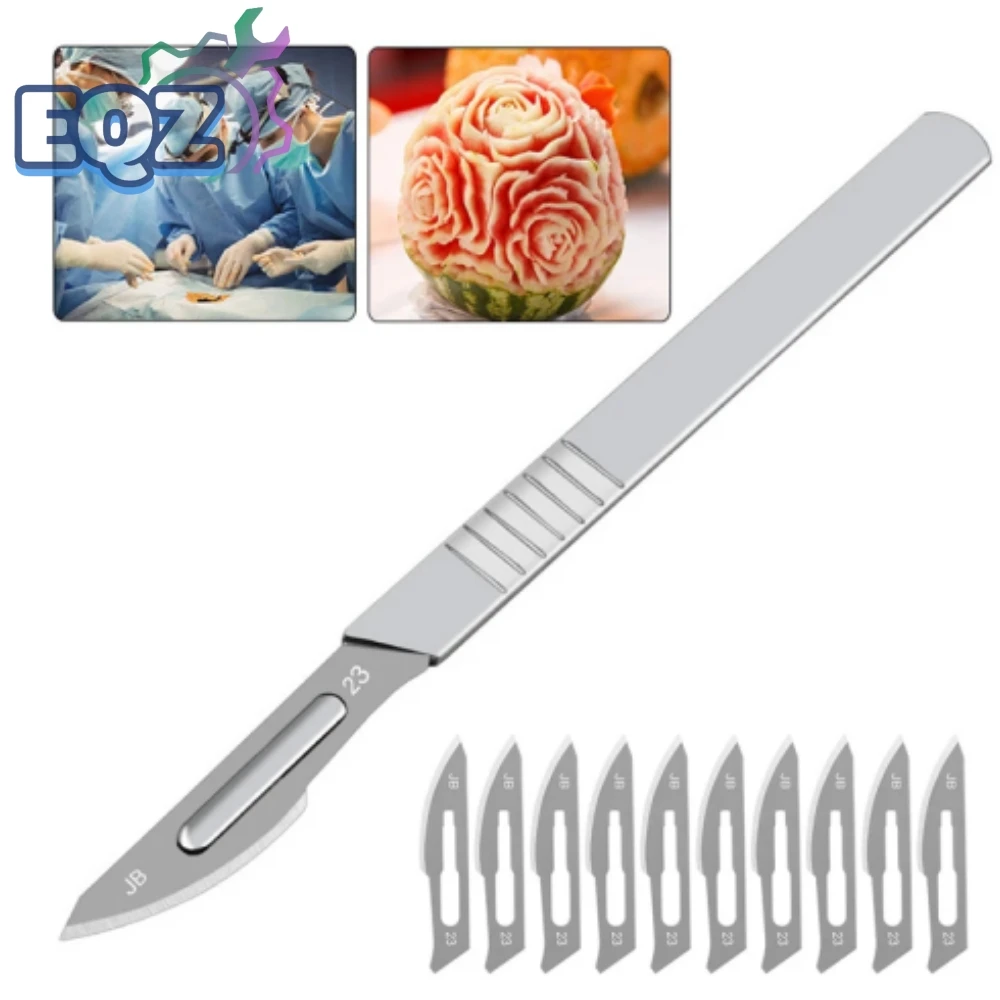 Carbon Steel Carving Metal Scalpel Utility Knife Engraving Craft Knive Surgical Scalpel Paper Cutting Tool Stationery Knife