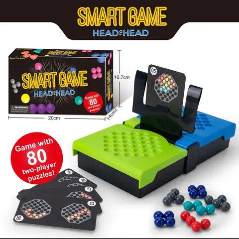 Smart Pyramid Intelligent Magisk Pärla iQ Battle Barnpusselleksak Familjesamlingsspel Bordsspel Pusselspel 10 best sales smartspel - №8