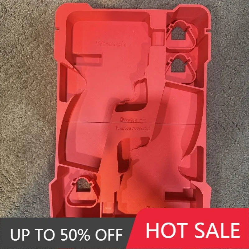 Toolbox Lined Tray For MILWAVKEE 8435 Toolbox M12 FID2 + 2563 Impact Wrench Lining DIY Modification Accessories 3D Printing Part