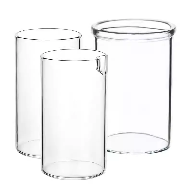 Tasse en verre borosilicaté haute résistance pour la détermination du contenu de glia en phase gazeuse par évaporation à jet