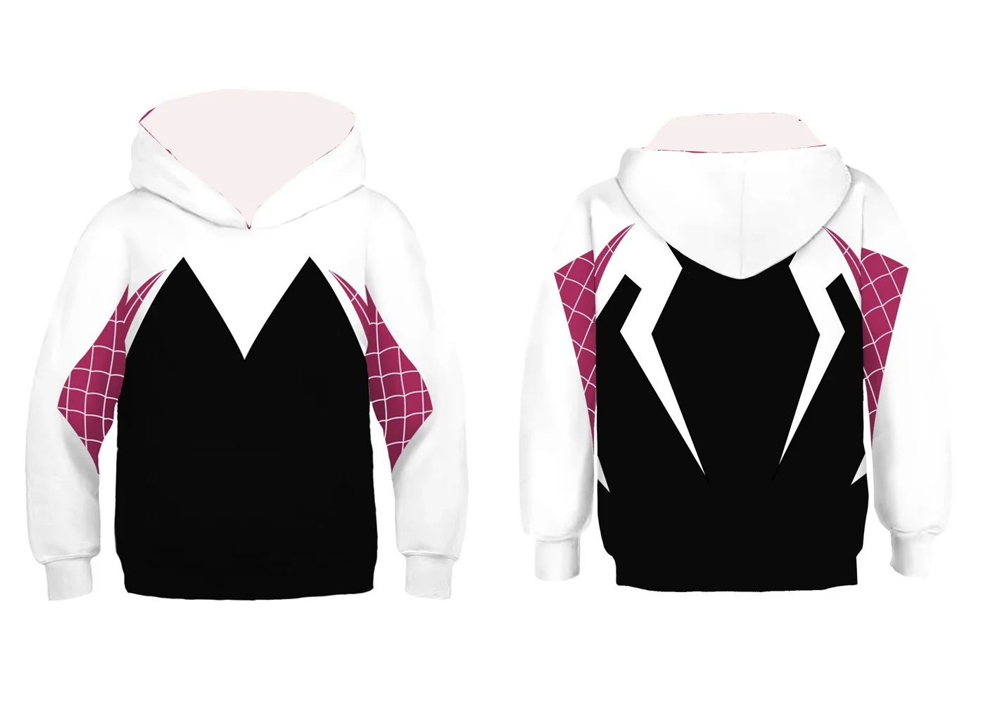 2026 جديد مارفل سبايدر مان، كابتن أمريكا، الكون المتوازي، مايلز فينوم أنيمي ثلاثية الأبعاد مطبوعة للرجال خريف/شتاء هوديي دافئ #1