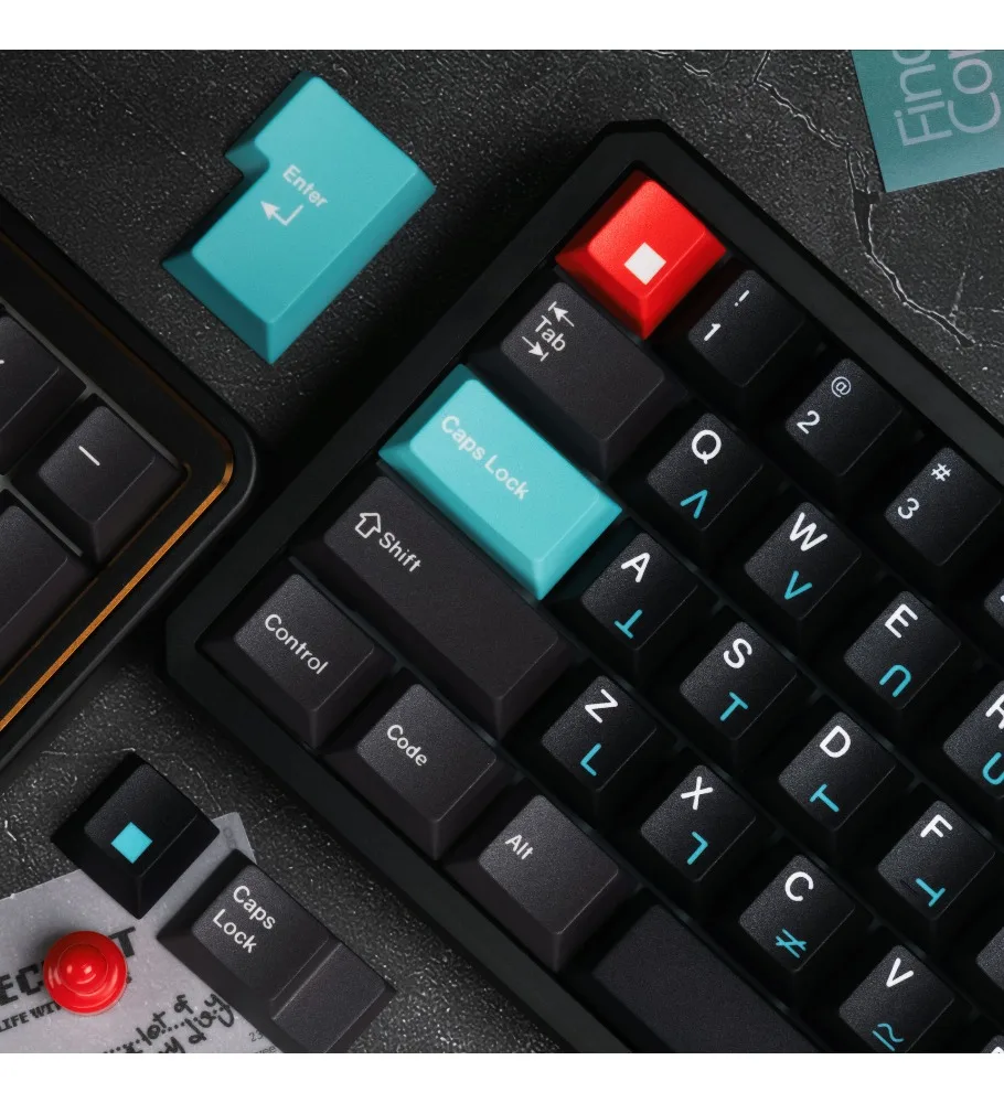 Keycap 143 keys Original side engraved light-transmitting PBT five-sided thermal sublimation mechanical keyboard cap