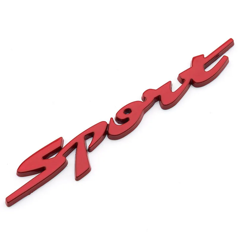 Metal 3D Chrome Car Trunk Auto body Racing Sport Word Letter Sticker Water Proof Logo Emblem Badge Decal Sticker Car Accessories view 5