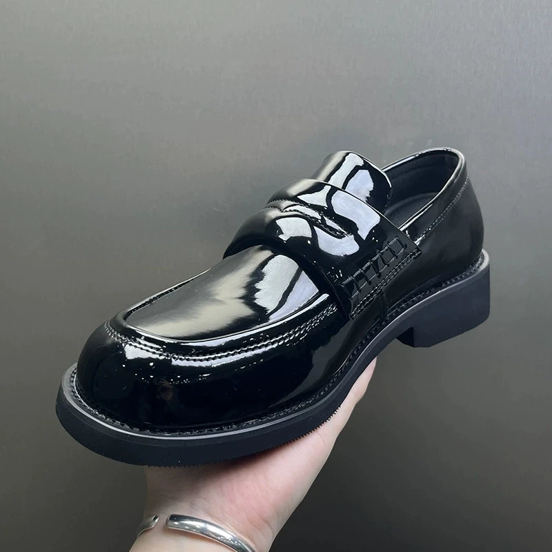 New Men's Derby Shoes  Spring Business Formal Wedding Groom Shoes Rubber Sole Adult Casual Style Ultra Migration Material