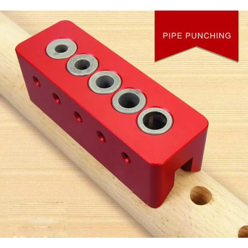 

Wood Working Drill 90 Degree Pipe Punchers round Tenon Locator Carpenter Can Removable 5/6/8/9/10mm Woodworking Tools