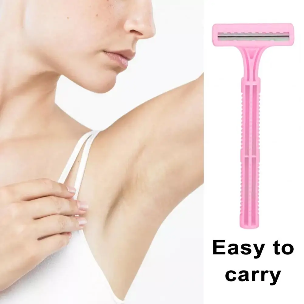 

Effective Private Hair Trimming Tool Private Armpit Shaving Tool Ergonomic Handle Armpit Hair Razor Shaver Set for Smooth