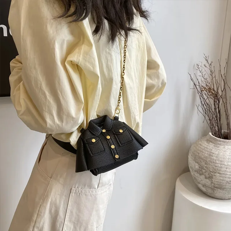 Hip Hop Shirt Shape Shoulder Bag 2025 New Women Underarm Bag Purse Designer Chain Crossbody Bags Luxury Lady Women Handbag