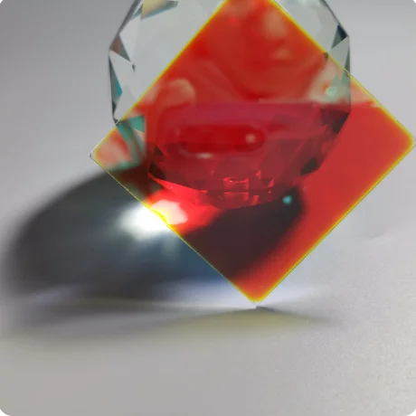 Optyczne lustro d Dichroiczne światło rozdzielające wiązkę światła łączące dichroiczne lustro rozdzielacz światła Rgb łączące lustro 44X44X0,7Mm