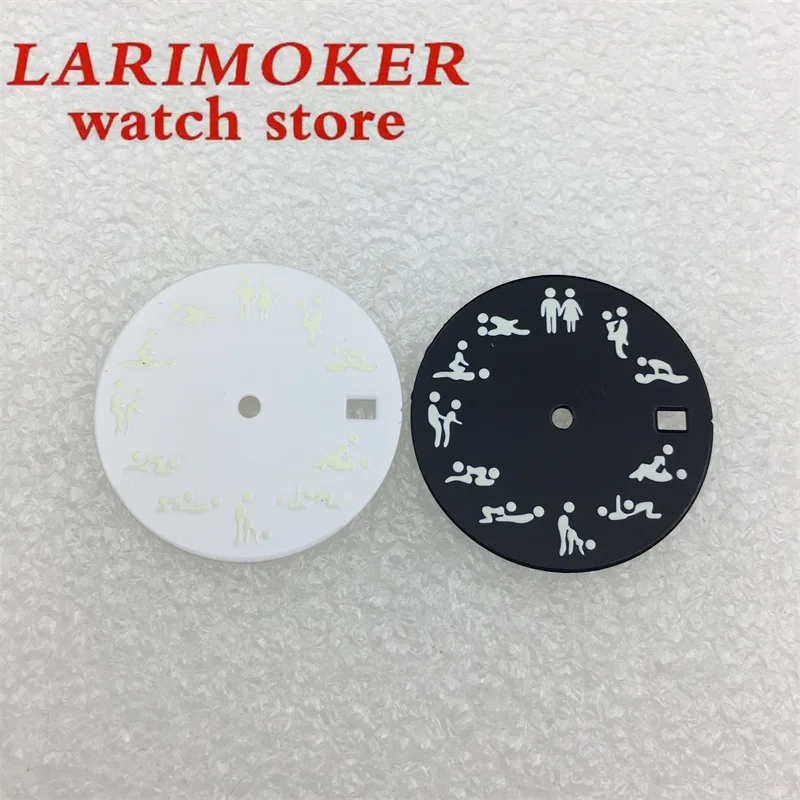 Mostrador BLIGER-Glow-In-the-Dark Green, 3-in-the-Dark, Azul, Preto, Branco, Verde, NH34, NH35, NH36 Movement, 3.8 Crown, 29mm