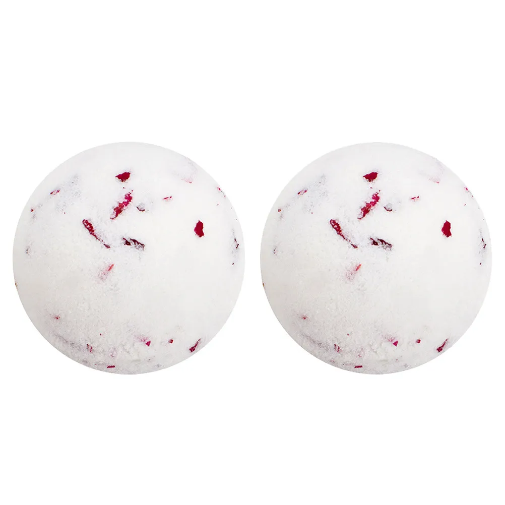 

2Pcs Round Rose Scented Moisturizing Softening Mineral Rich Bubble Bath for Romantic Soak and Skin