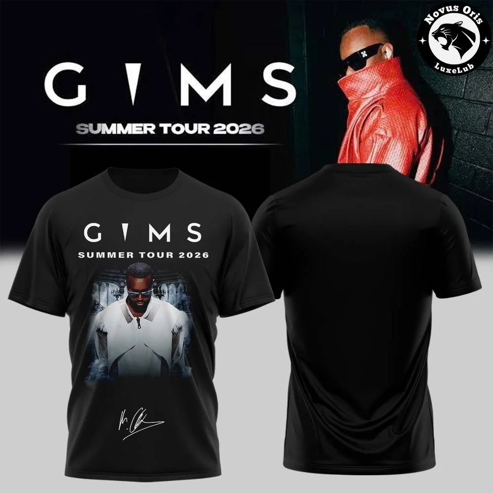 GIMS Summer Tour 2026 Limited Edition T-Shirt Summer Men's and Women's Pure Cotton T-shirt Fans' Comfortable, Breathable