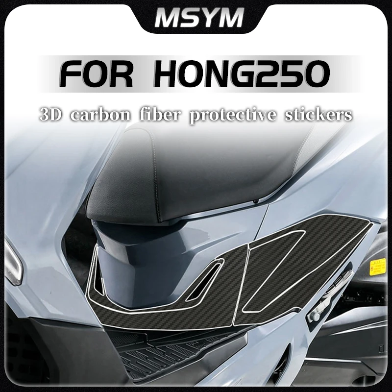 

Motorcycle 3D carbon fiber protective stickers car body decoration stickers decal accessories For QJMOTOR HONG250 hong 250