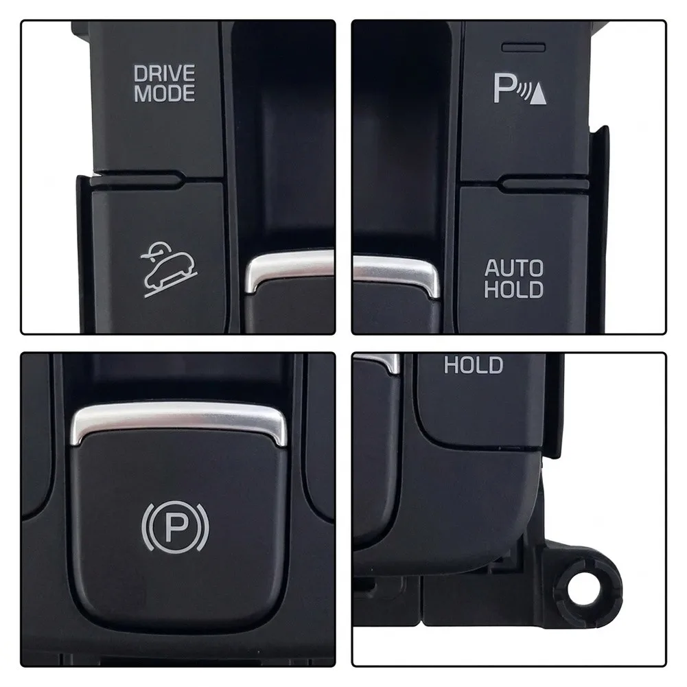 Electronic Parking Brake Switch 93600-D9040 For Kia For Sportage QL 2016-2021 Black Plastic Direct Replacement Auto Interior Con