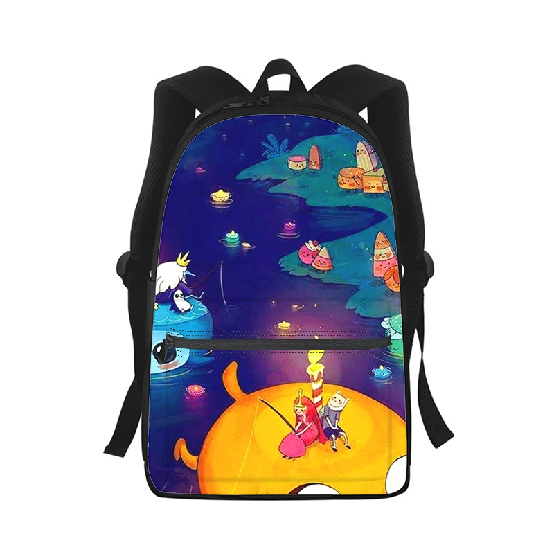 Adventure Time Men Women Backpack 3D Print Fashion Student School Bag Laptop Backpack Kids Travel Shoulder Bag