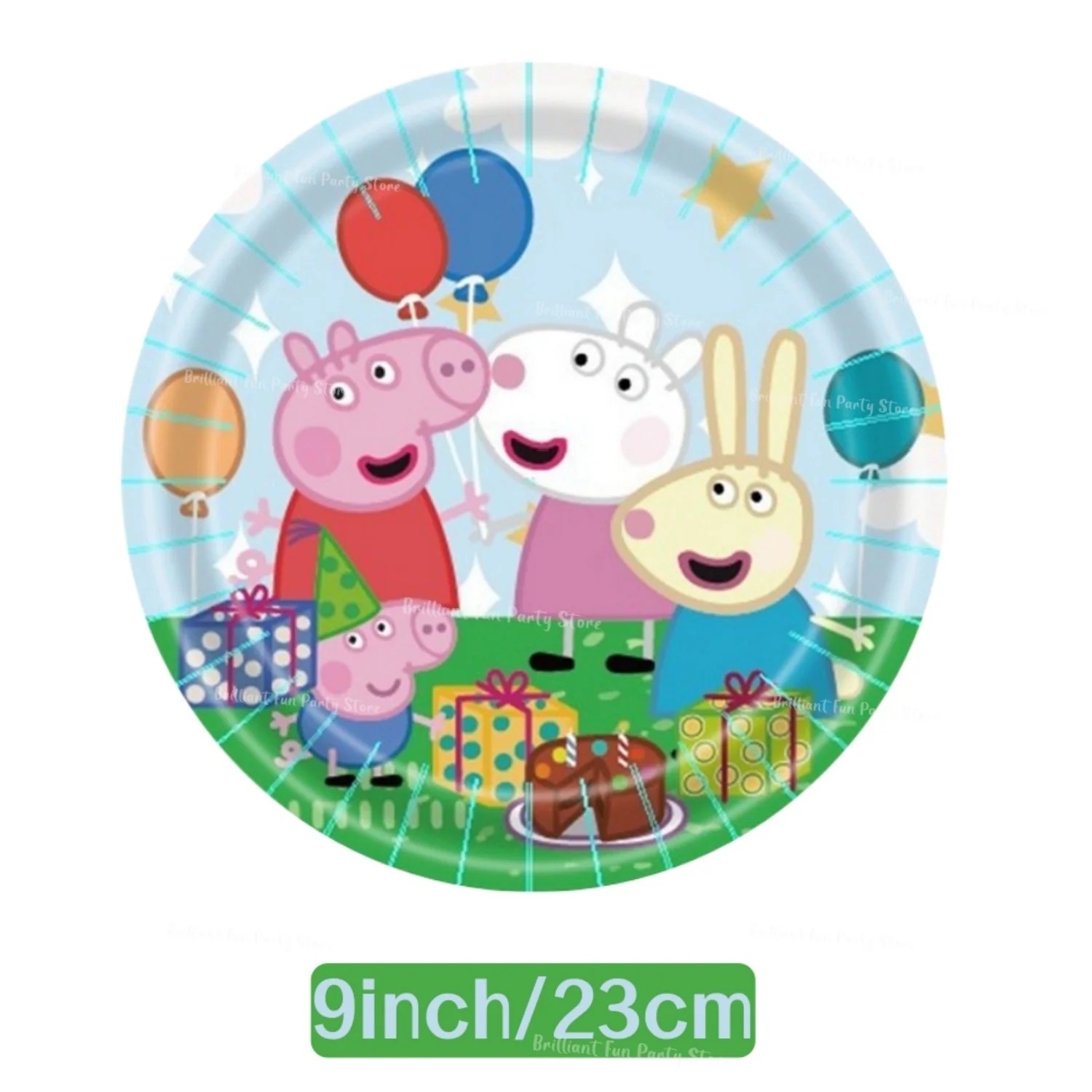Peppa Pig Verjaardagsparty Decoratieset met George Ballonnen Wegwerp Servies Banner Achtergrond - Kinderevenement Benodigdheden Cadeau