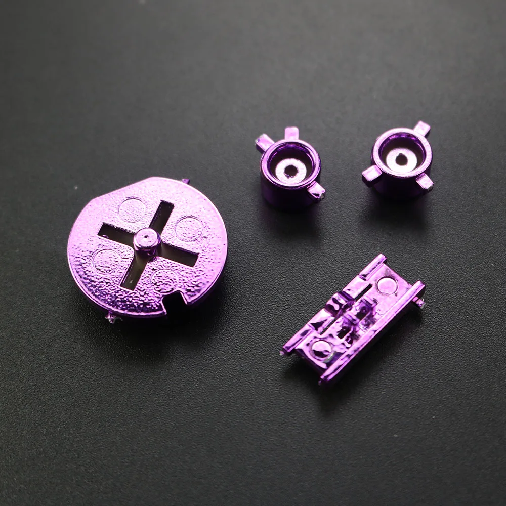 YUXI 1Set Replacement For Color GBC Console Buttons Kit A B D-pad Key Power On Off Button