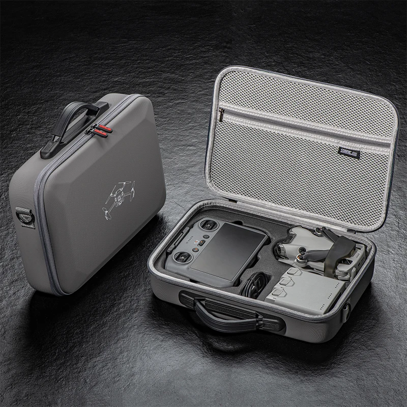 For DJI Mini 4 Pro Storage Bag Portable Handbag Travel Carrying Case Shoulder Bag for RC2/RCN2 Remote Control Drone Accessories