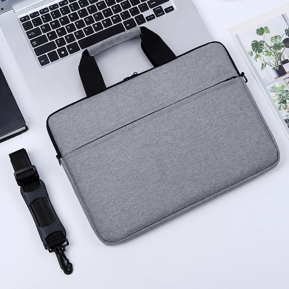 Oxford Cloth Laptop Shoulder Bag Computer Handbag 15 Inch Tablet Pc Carrying Protective Waterproof Travel Scratch Resistant