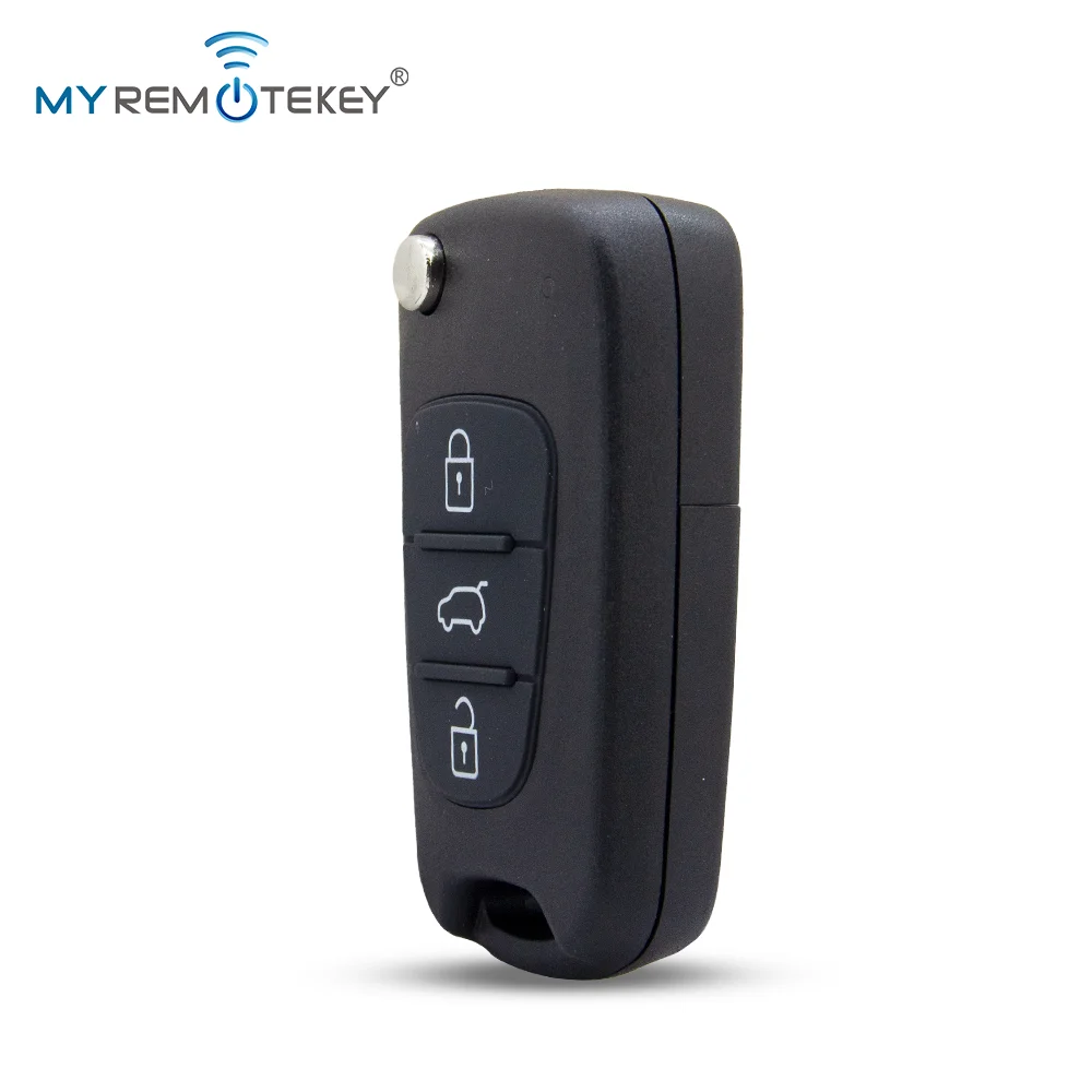MYREMOTEKEY Fernbedienungsgehäuse mit 3 Tasten für Hyundai I20 I30 I35 IX20 IX35 Elantra 2008-2012 Klappbare Fernbedienungs-Schlüsselhülle – Detail 5