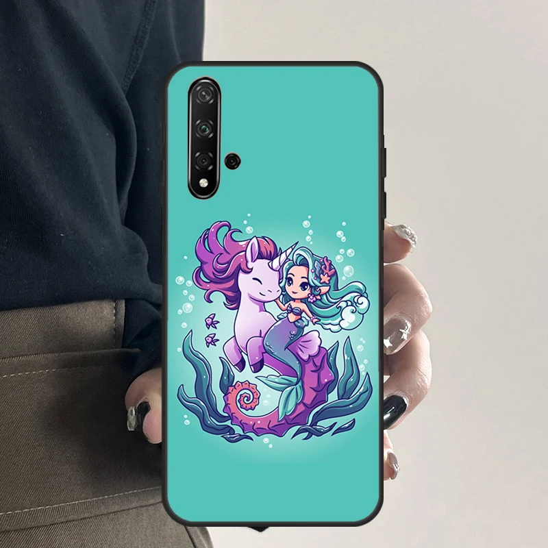 UNICORN MERMAIDS Case For Huawei Nova 10 9 SE 5T 3i 7i 8i 11i Y60 Y61 Y70 Y90 P30 P40 Lite P60 Mate 60 Pro